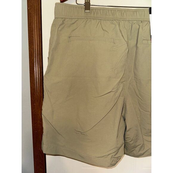 Eddie Bauer Ripstop Tech Shorts Mens Green Cargo Belted Hiking Outdoor Size XL - Picture 7 of 15